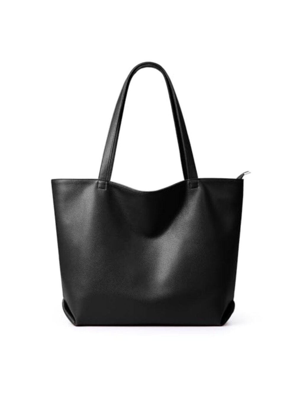 Large Vegan Leather Tote Bag Hobo Zipper Shoulder Purse for Women